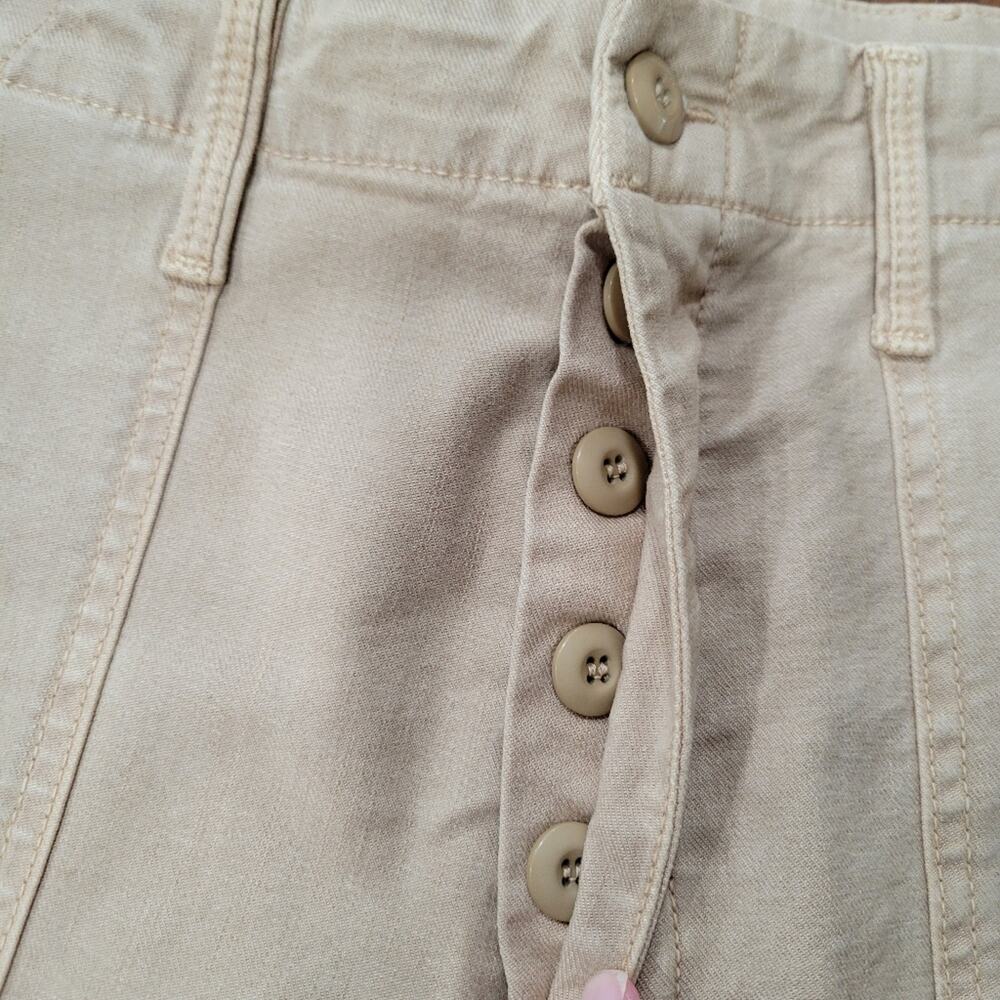 MOTHER The Patch Pocket Private Ankle Jeans Cargo Pants In Khaki Size 27 - Picture 4 of 11